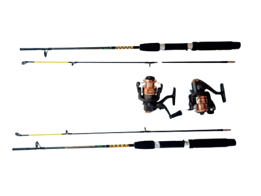 Kit 2 Varas pesca X-Power e 2 Molinetes X-Power 1000