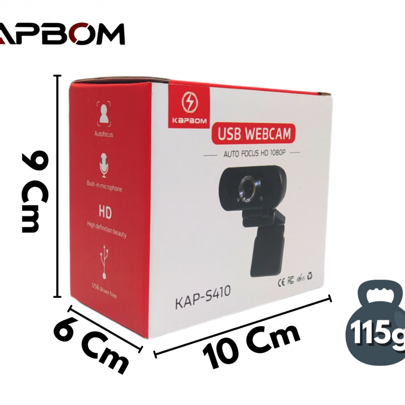 WEBCAM HD 1080P – USB- S410