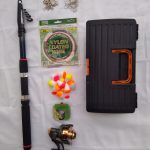 KIT PESCA - N°14 - 1 Vara Telescópica 3,00m + 1 Molinete 3 RL 1000 + Acessórios